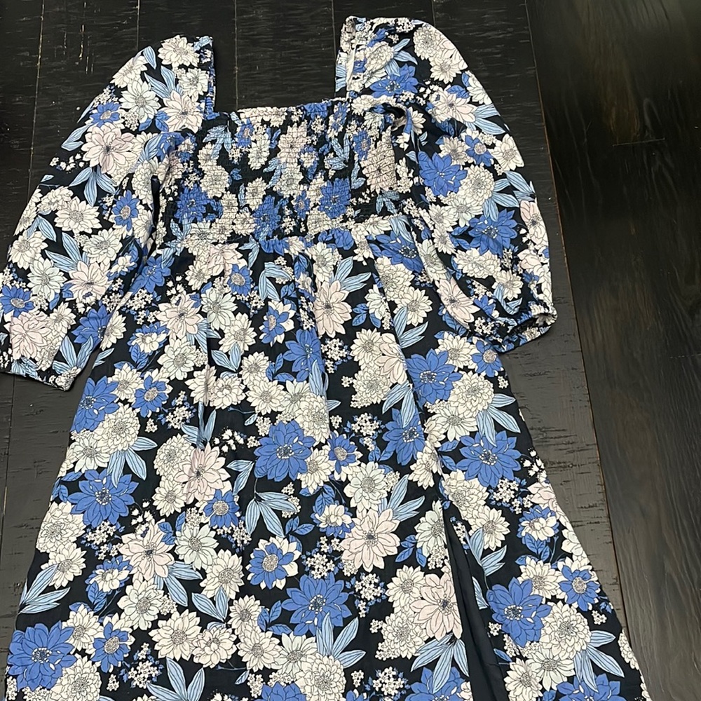 J.Crew Navy Print Dress